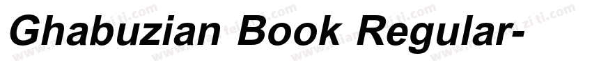 Ghabuzian Book Regular字体转换
